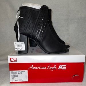 Black Open Toe Heels